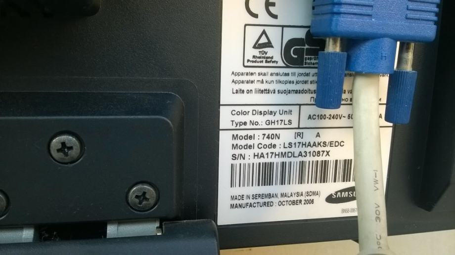 Samsung SyncMaster 740N