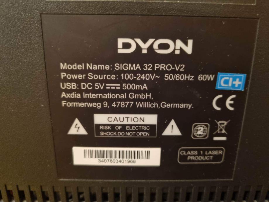 Lcd Dyon Sigma 32 Pro - V2