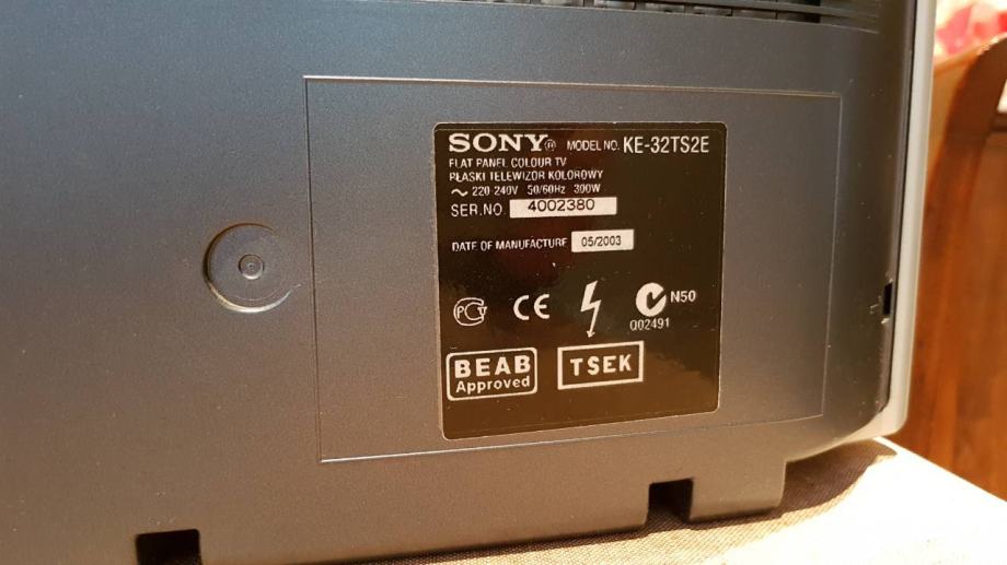 Plazma TV SONY KE 32TS2E