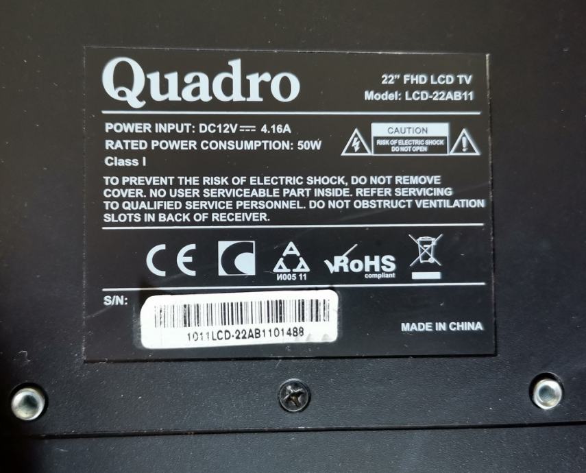 Quadro MONITOR i TV LCD22AB11