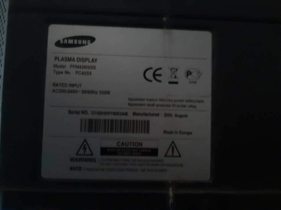Samsung plasma display