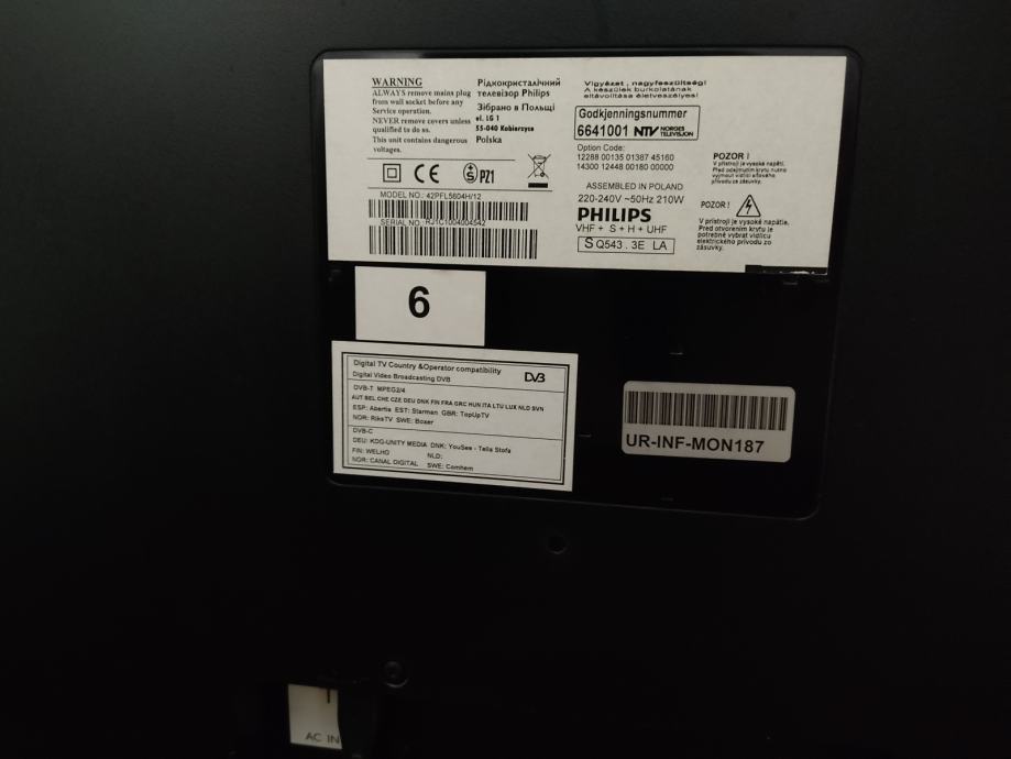 Télécommande Remplacement Pour Philips 42PFL5604/60 Et Modèles Similaires - Neuf Sous Emballage