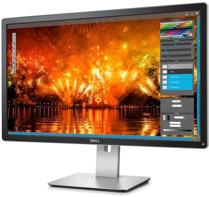 Dell P2715Q monitor, IPS, 27, 3840x2160, pivot, HDMI, 2x DisplayPort,