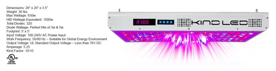 K5 Series XL1000 Indoor LED Grow Light