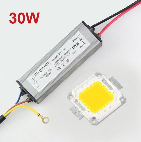 LED Chip 30W + LED driver 30W (vodootporni)