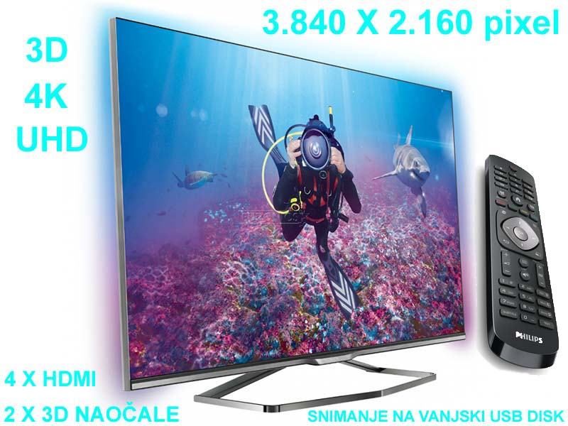 3D UHD 4K TV ili Monitor 40" Philips , Račun