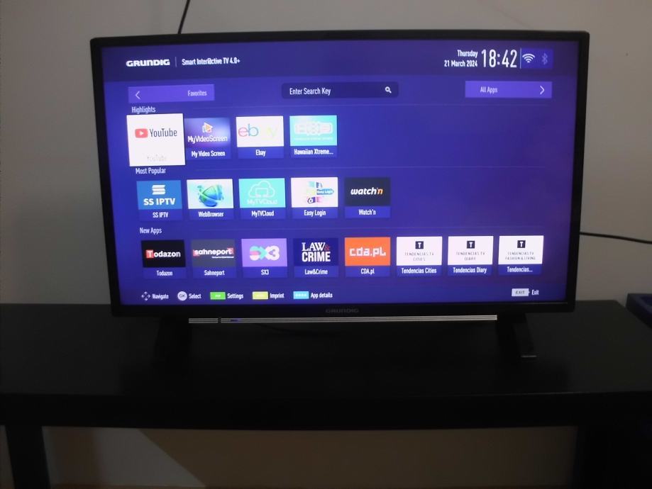 LED TV Grunding  SMART, 82 cm diagonala DVBT2- , kao nov 75€
