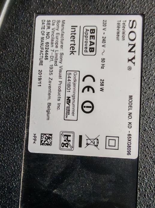 Manuale Sony Bravia KD-65XH8196 (Italiano - 192 pagine Manuale Sony Bravia KD-65XH8196 (Italiano - 192 pagine