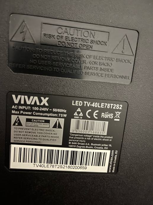 Télécommande Pour Téléviseur Vivax TV-32S62T2 Et TV-32S62T2S2 - Neuve En Emballage