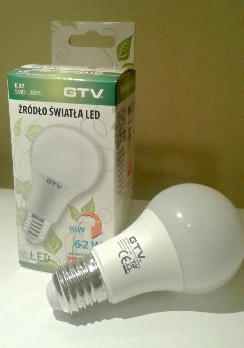LED žarulje E27 10W (62W) set od 10 kom.