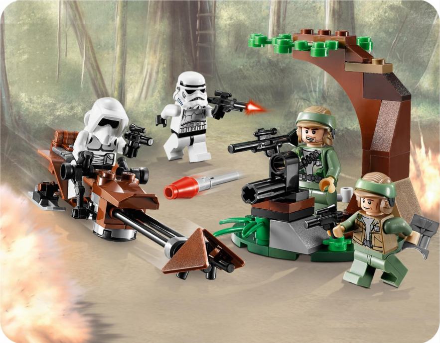 LEGO 9489 Endor Rebel Trooper&Imperial Trooper Battle Pack, Sastavljen
