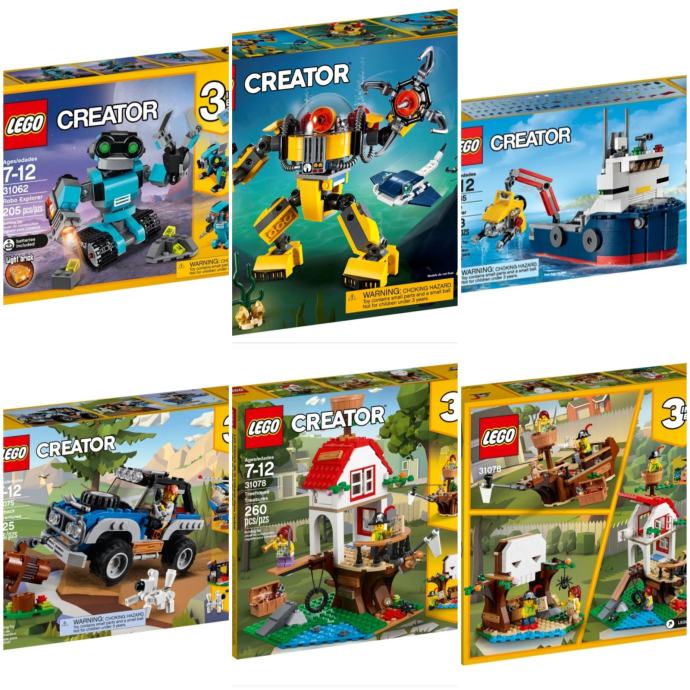 Lego creator 3 u 1 vise razlicitih kompleta