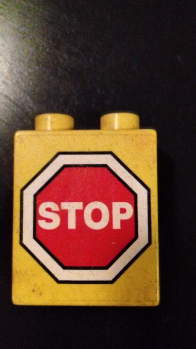 Lego duplo znak stop