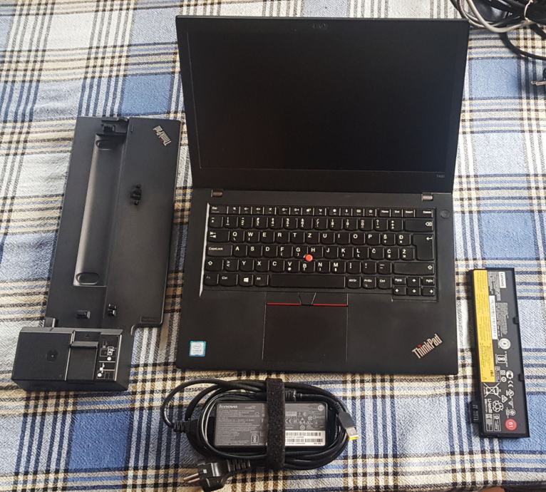ThinkPad T480, i5/24GB, FHD, Ultra Dock, 2 eksterne baterije