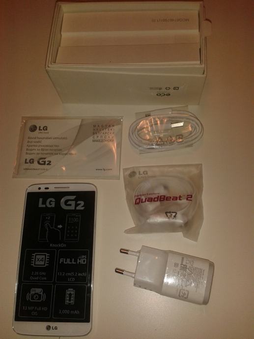 LG G2 Bijeli  16GB Vip  Novo