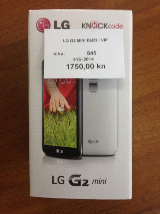 LG G2 mini white NOVO!!!