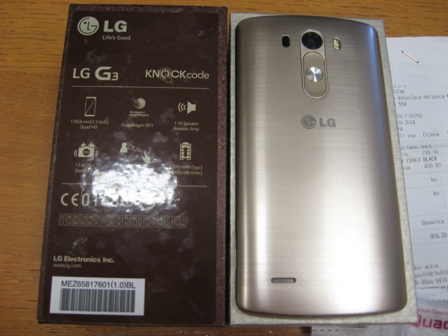 LG G3 D855 32GB 3GB RAM + poklon futrola od pravog bambusa