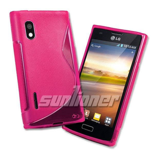 ebestStar - Cover Compatibile con LG Optimus L5 E610 Custodia Protezione S-Line Design Silicone Gel TPU Morbida e Sottile, Nero [Apparecchio: 118.3 x 66.5 x 9.5mm, 4.0