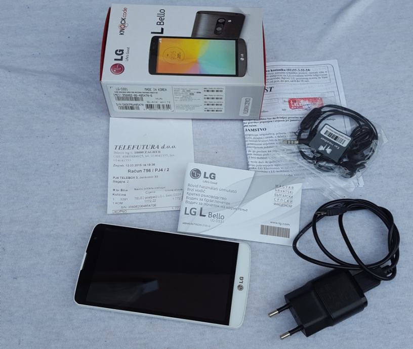 LG L BELLO  D331 bijeli, 5" Quad-core