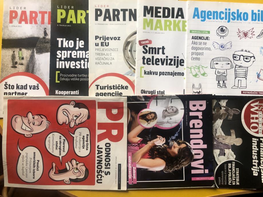 Časopisi Partner, Media Market, Agencijsko bilo, PR, Brendovi