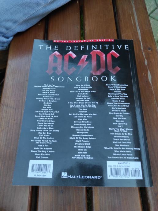 AC DC SONG BOOK