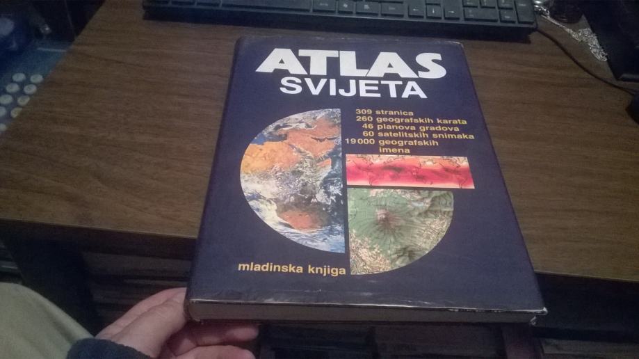 ATLAS SVIJETA MLADINSKA KNJIGA 1985.