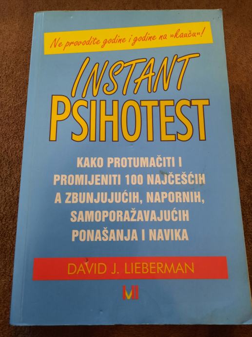 David J. Lieberman : INSTANT PSIHOTEST