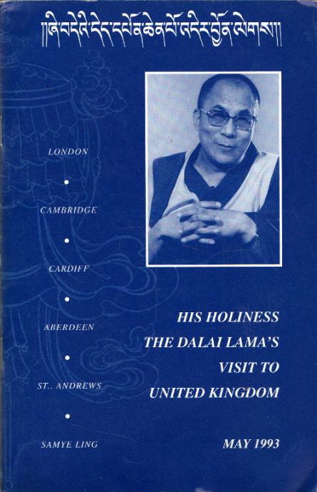 His holiness Dalai Lama's visit to United Kingdom, May 1993.