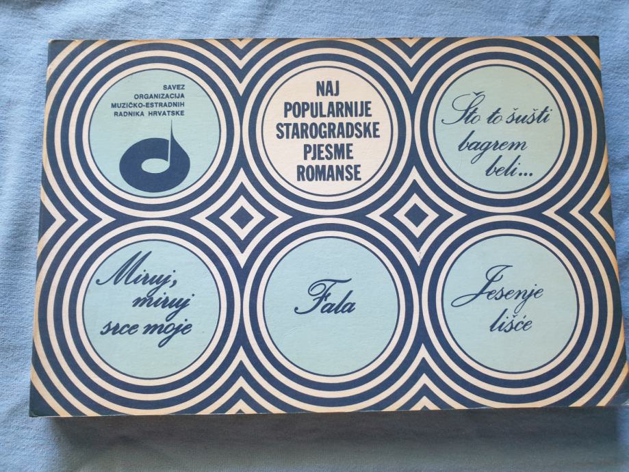 Note i riječi Naj popularnije starogradske pjesme romanse