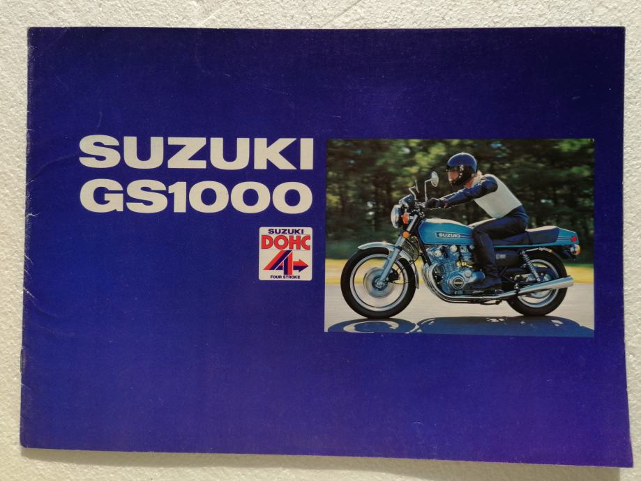 ORIGINALNI PROSPEKT motocikla SUZUKI GS 1000 iz 1980-ih god, brochure