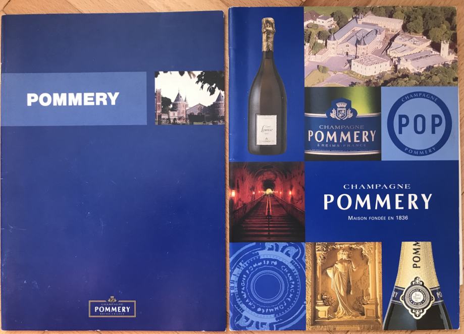 2 prospekta francuske vinarije Champagne Pommery iz 2005.,na tal,eng.j