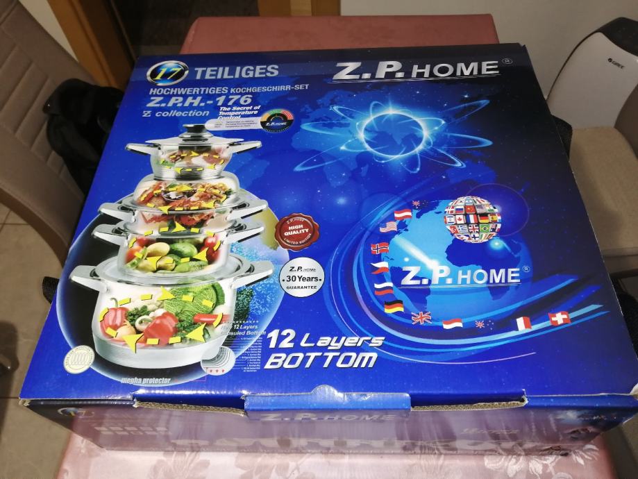 Z. P. HOME posuđe set inox posuđa NOVO