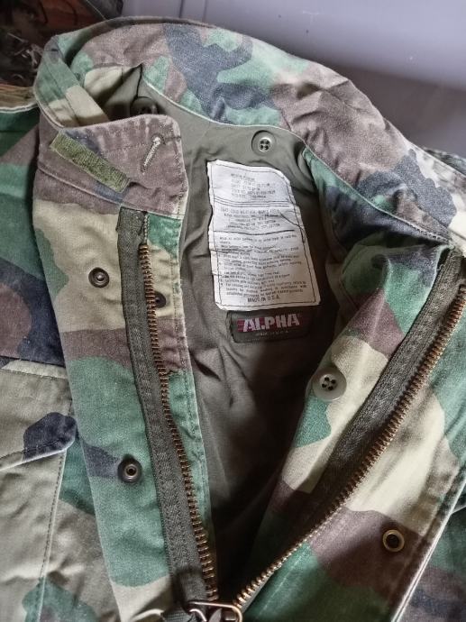 Vojna maskirna jakna, M65 camo wood
