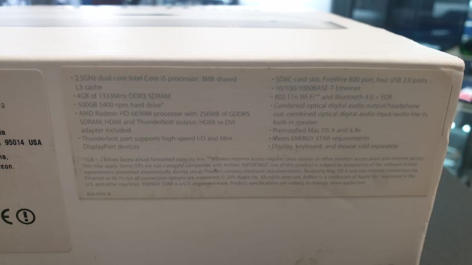 APPLE MAC MINI RAČUNALO MID 2011 ***DO 36 RATA*** IZVRSNO STANJE, R1!