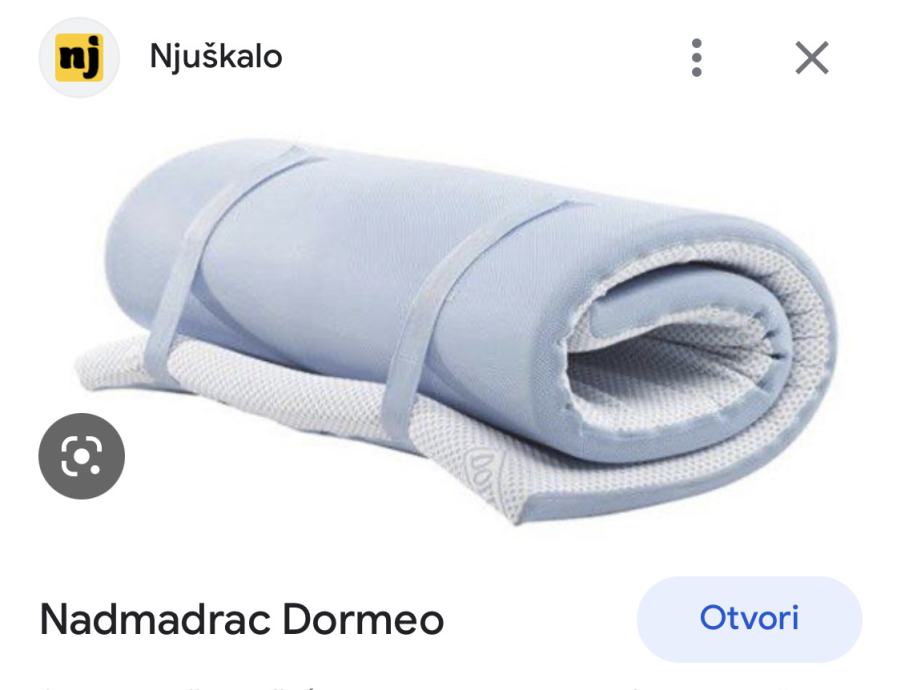 Nadmadrac Dormeo 200x160