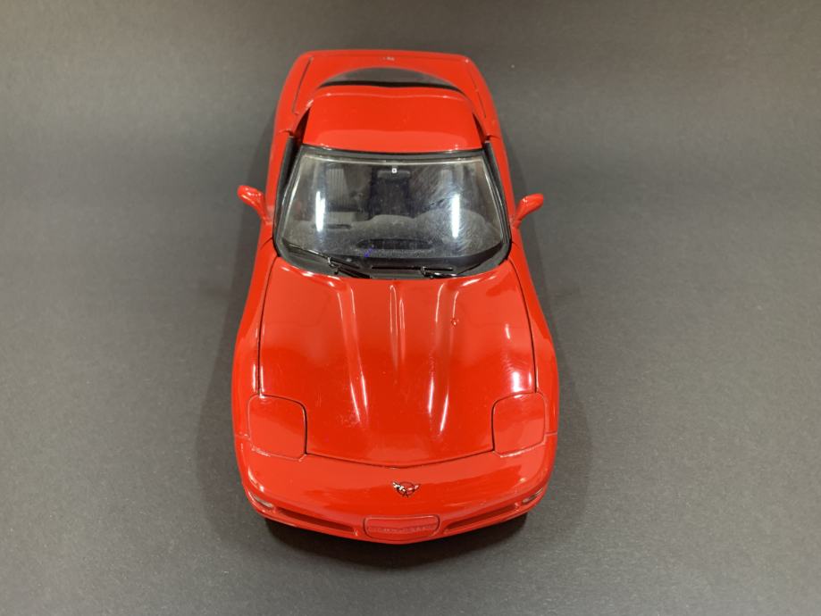 Vtg Bburago Chevrolet Corvette Descapotable (1998) Cod. 3076 Modelo de Coche Escala 1/18 - España