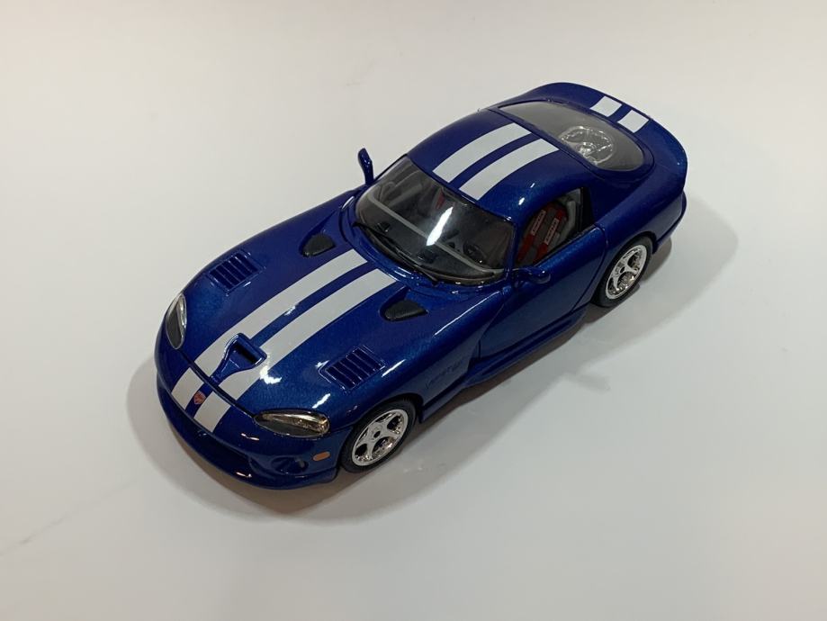 Dodge Viper GTS Coupe Modellauto 1/24 - Bausatz 1992-2002 Blau Von Burago