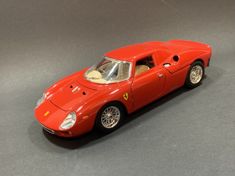 Ferrari 250 LM 1965 Gris Argent - Burago 1/18 - Sans Boîte