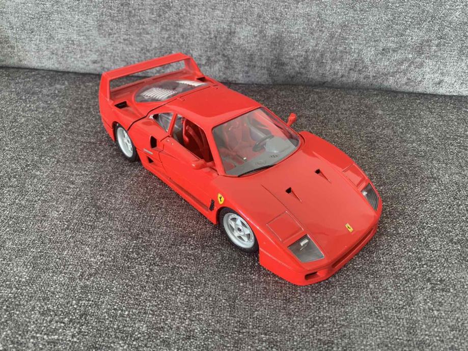 Burago 1/18 Ferrari F40 – 1987 – Modèle De Collection D’occasion – Très Bon état