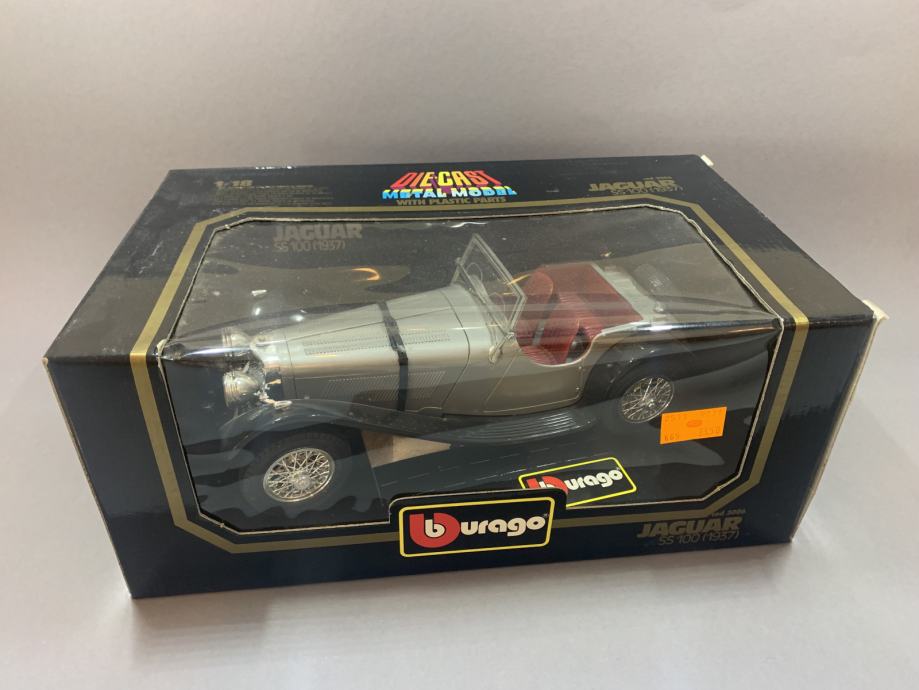 Burago 3006 - Jaguar SS 100 1937 Noire Echelle 1:18 Modèle Occasion