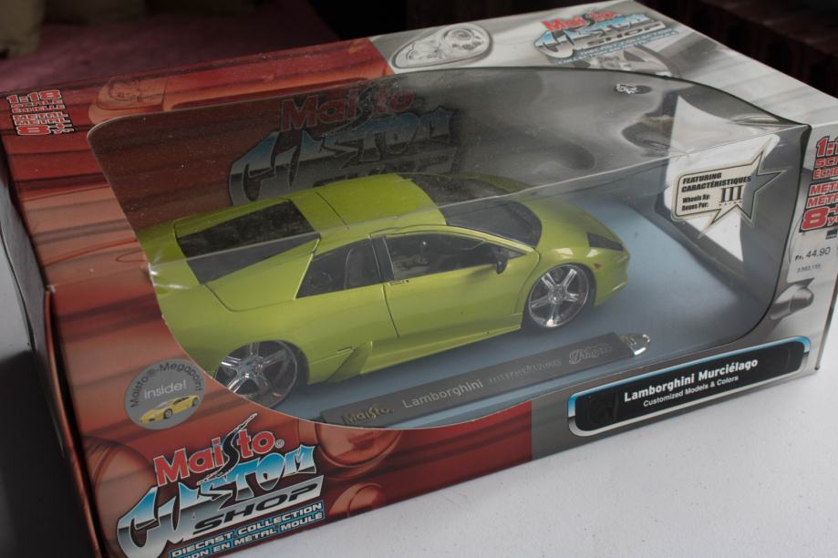 Lamborghini Murcielago Silver Maisto 1:18 Model Car