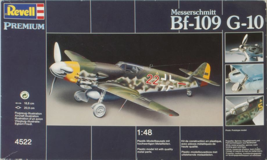 maketa aviona - Messerschmitt Bf-109 G-10 - Revell - ”Premium" 1/48