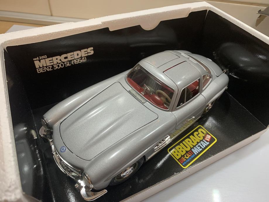 Figurine Mercedes 300 SL Burago 1/18 - Neuve, Modèle De Collection