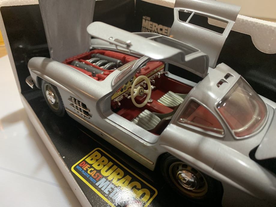 Mercedes 300 SL Bburago 1:18 – Modèle Rare Made In Italy (collection)