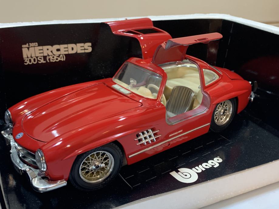 Modèle Réduit Mercedes 300 SL Burago échelle 1/18 - Neuf, Voiture De Collection