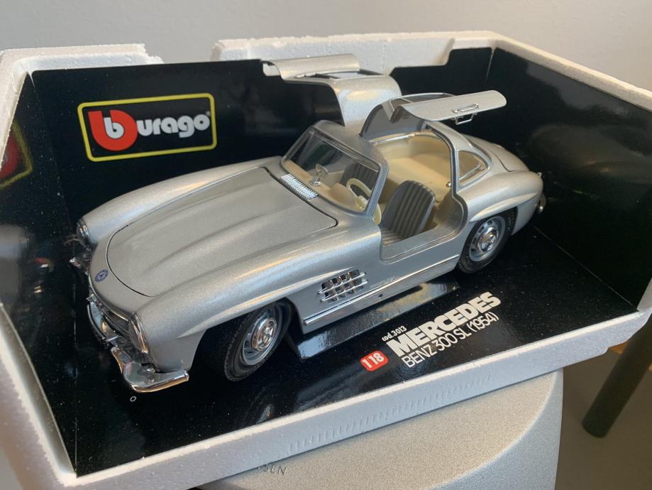 Mercedes 300 SL Mille Miglia - Miniature Burago 1/18 - Modèle 3015 D'Occasion