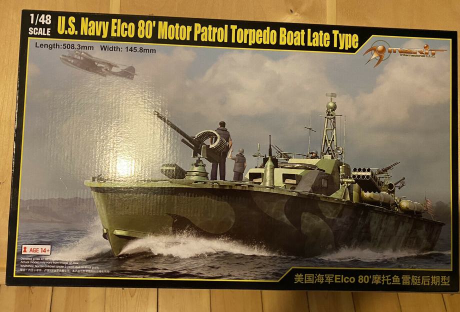Merit 1/48 ELCO 80' U.S.Navy Torpedo Boat