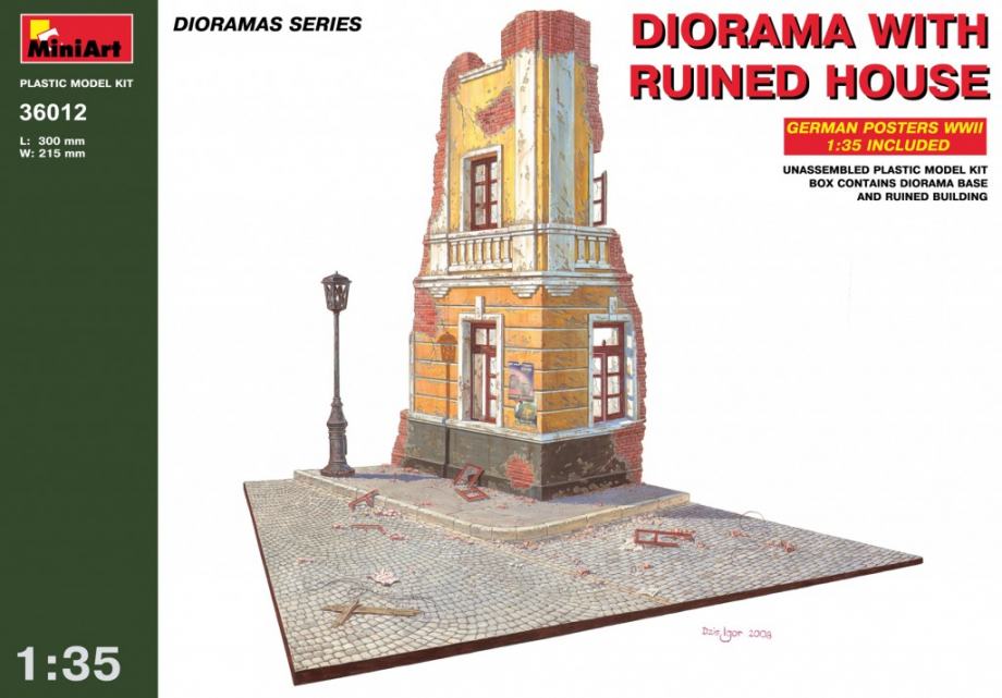 MINIART Diorama ruined house