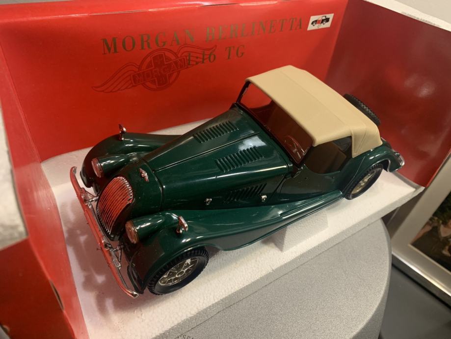 POLITOYS POLISTIL 13257 Scale 1/16 | MORGAN PLUS 8 BERLINETTA YELLOW