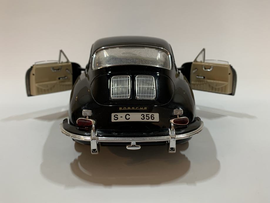 1961 Porsche 356 B Coupé 1:18, orange, Felgenumbau, Bburago | Kaufen
